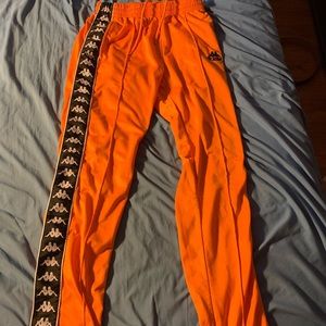 Orange kappa pants size medium